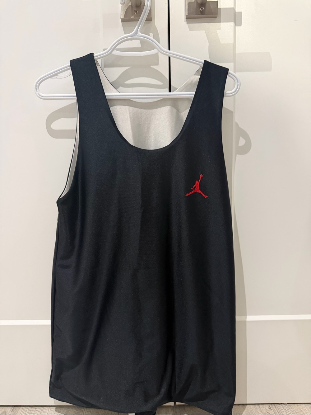 Jordan Black Tank Top with Red Jumpman Logo